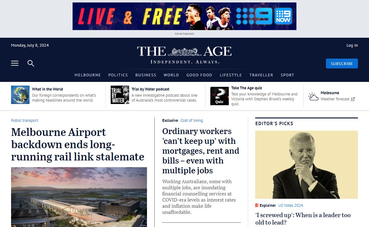 Latest & Breaking News Melbourne, Victoria | The Age