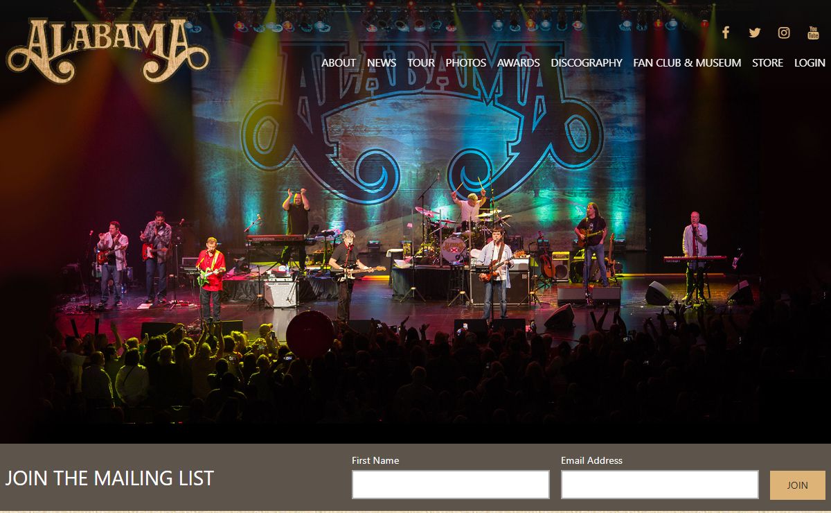 The Official Website of The Alabama Band