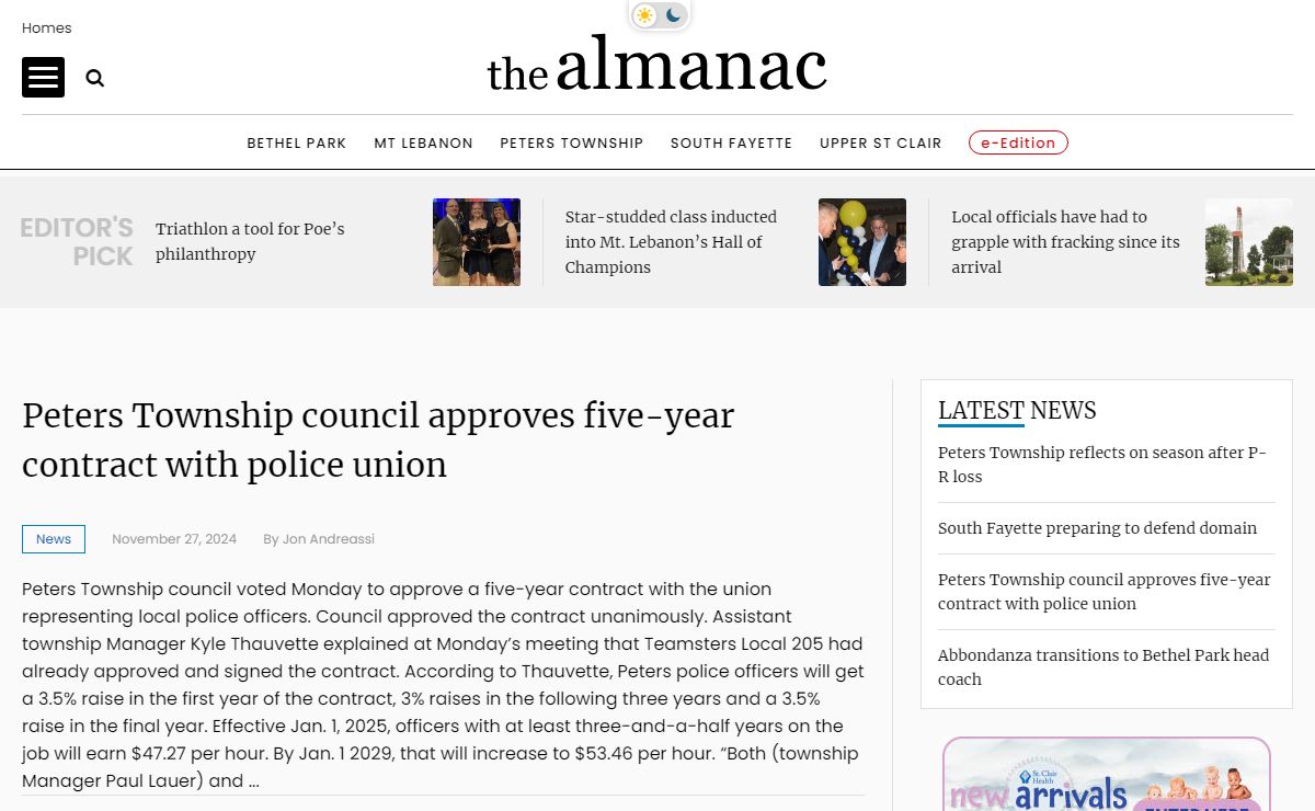 The Almanac - latest news for Washington County