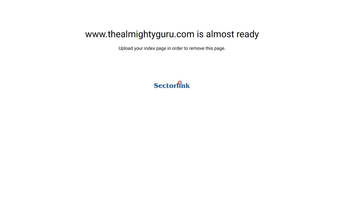 Your website is almost ready