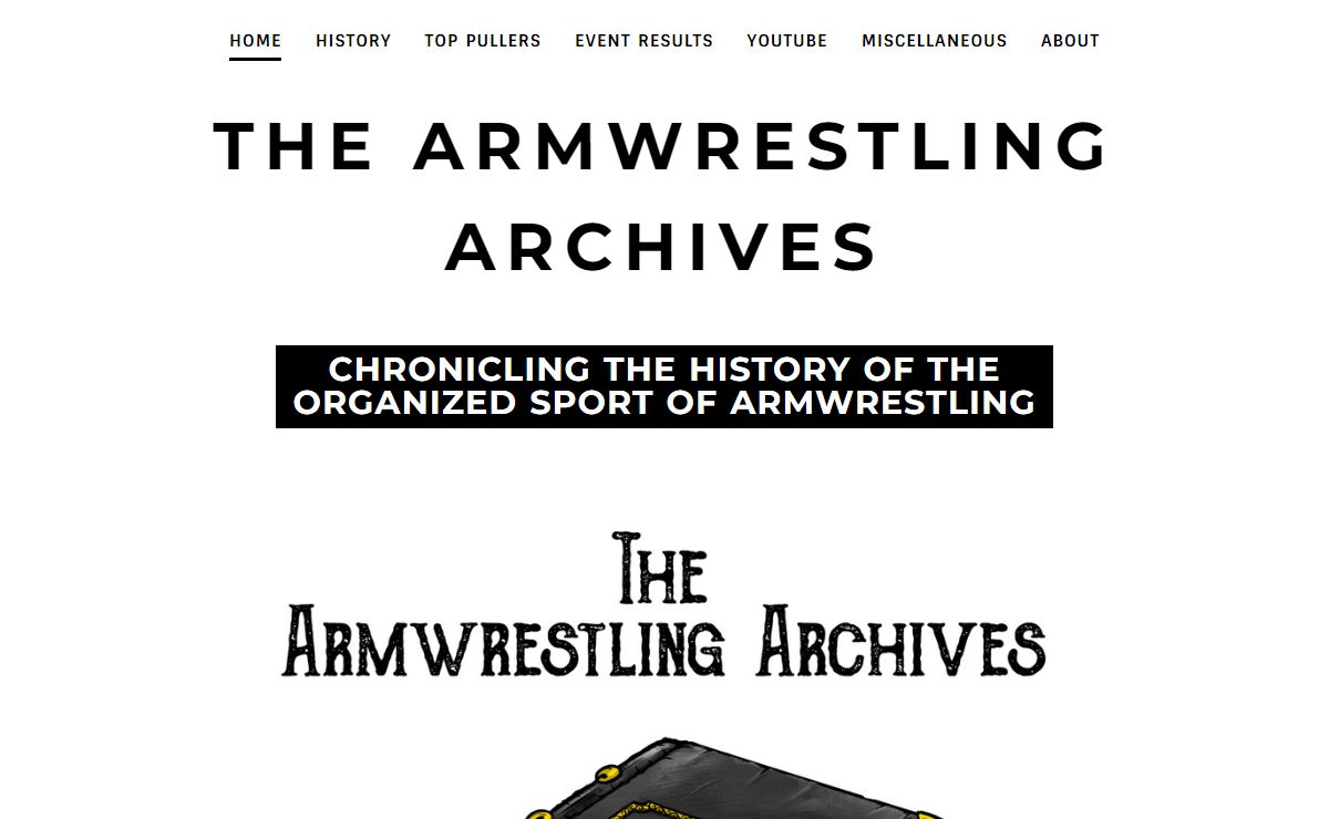 THE ARMWRESTLING ARCHIVES - Home
