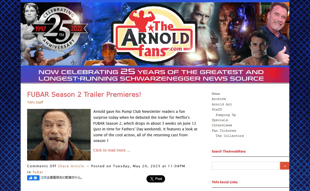 TheArnoldFans - News