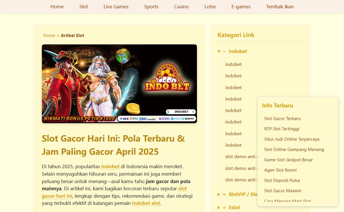 Slot Gacor Futuristik - Dapatkan Bocoran Pola Gacor 2025!