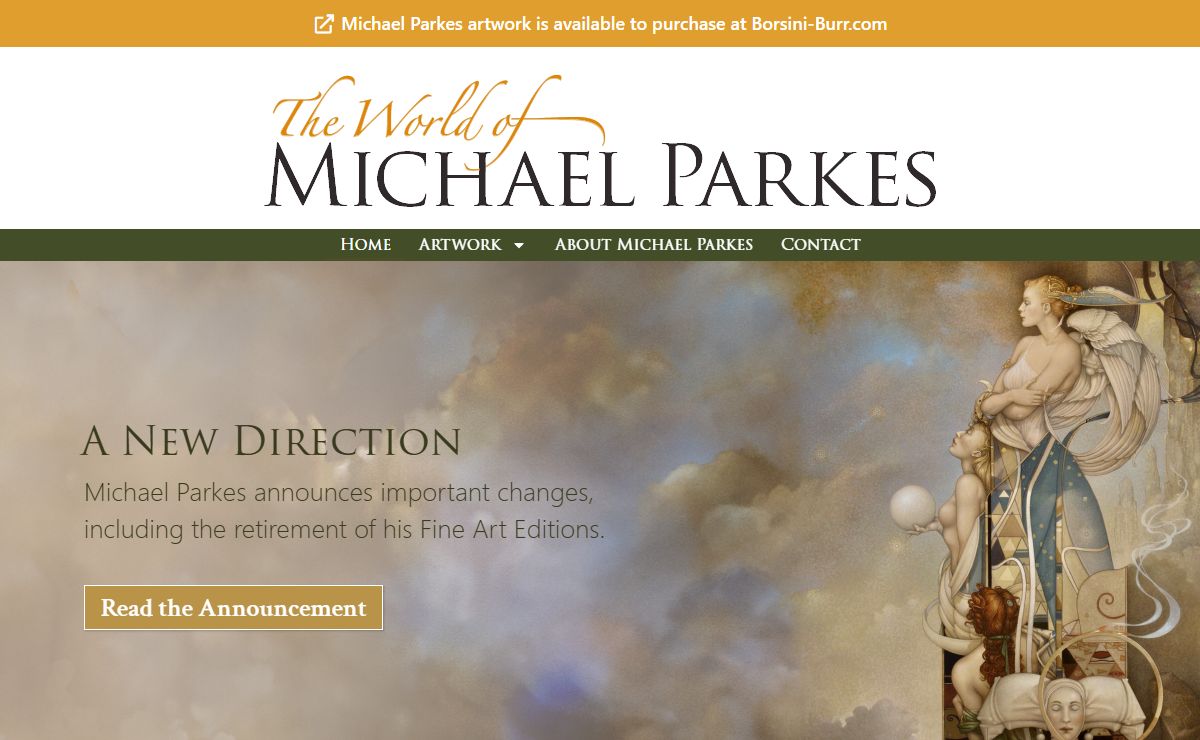 The Art of Michael Parkes - Magical Realist Painter, Sculptor, and Stone Lithographer.