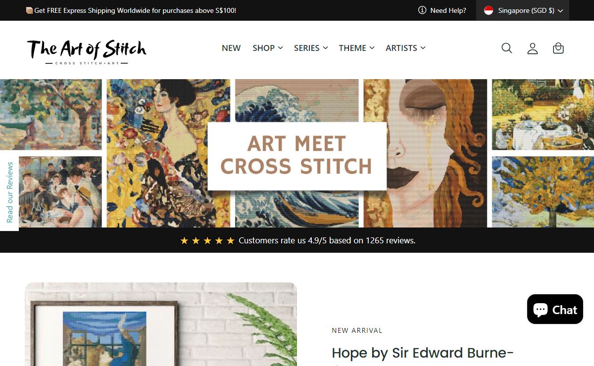 Your Online Cross Stitch Store – The Art of Cross Stitch