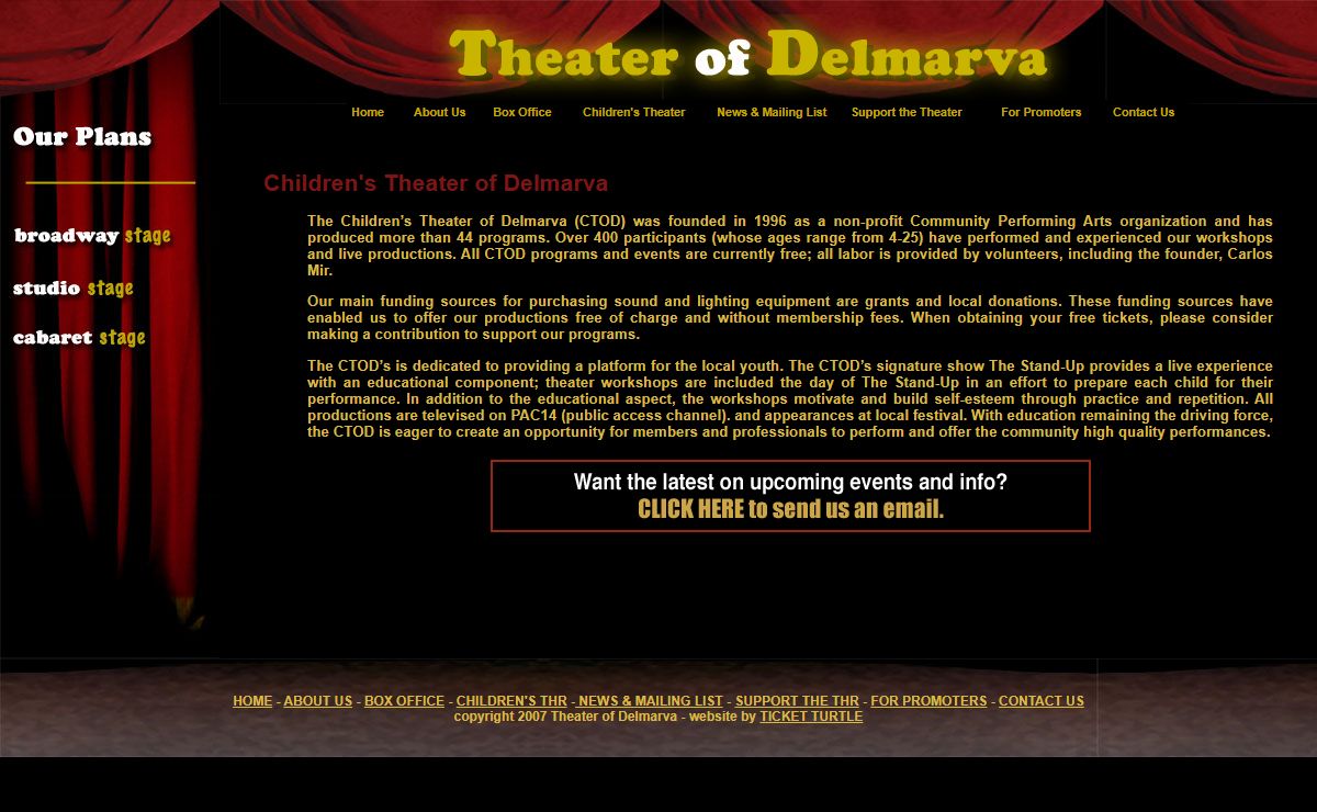 Theater of Delmarva - Children's Theater of Delmarva