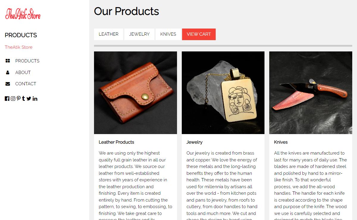 Design Studio | Handmade Crafts | Unique Handcrafted Goods, made in the USA, sold by TheAtik Store.
