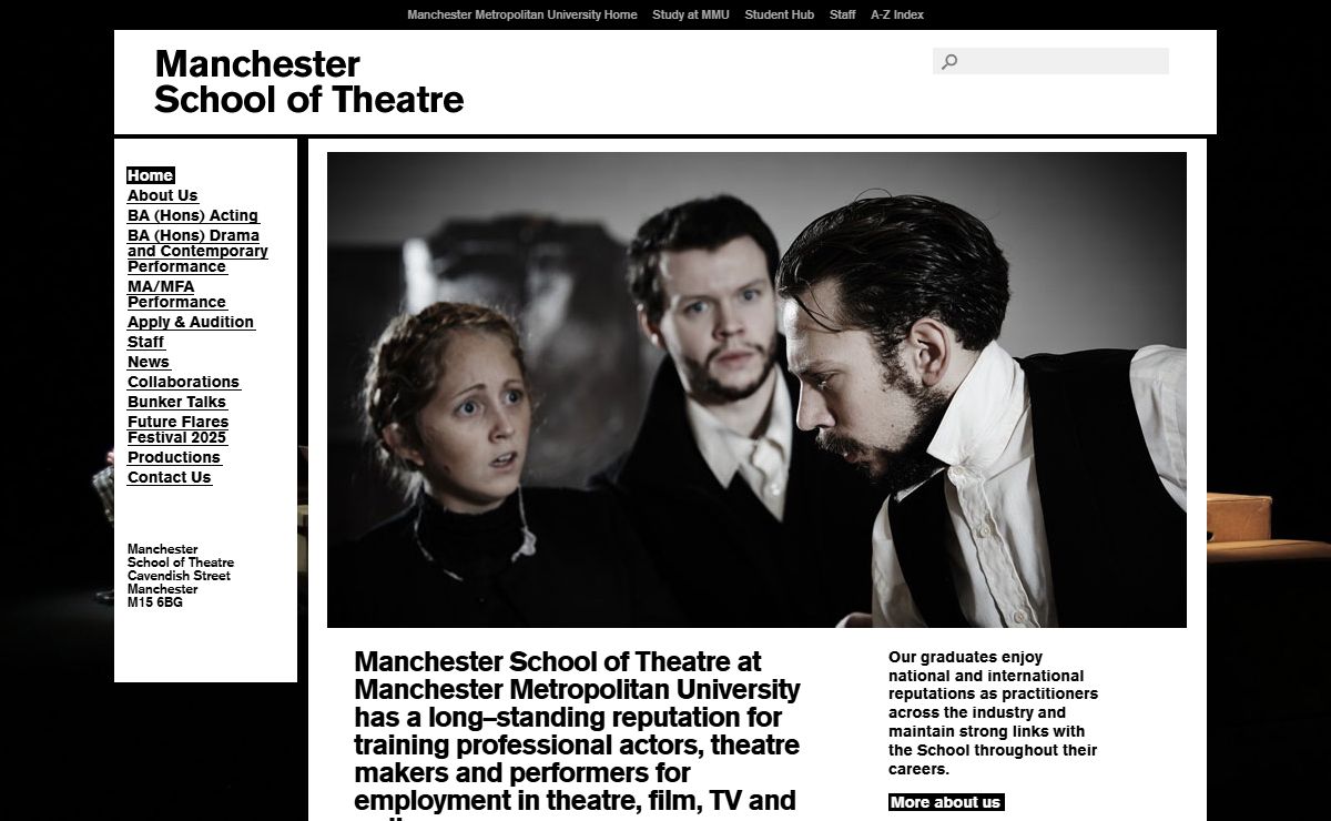 Manchester School of Theatre – Manchester Metropolitan University