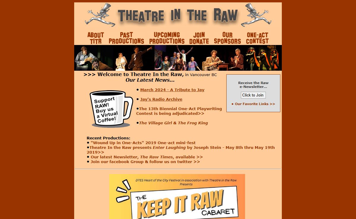 >>> Theatre In the Raw - Vancouver Theatre | from raw experimental to the classics since 1994 <<<