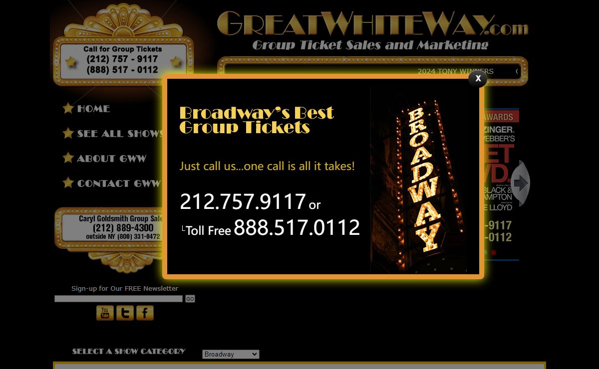 GreatWhiteWay.com -- Contact GWW