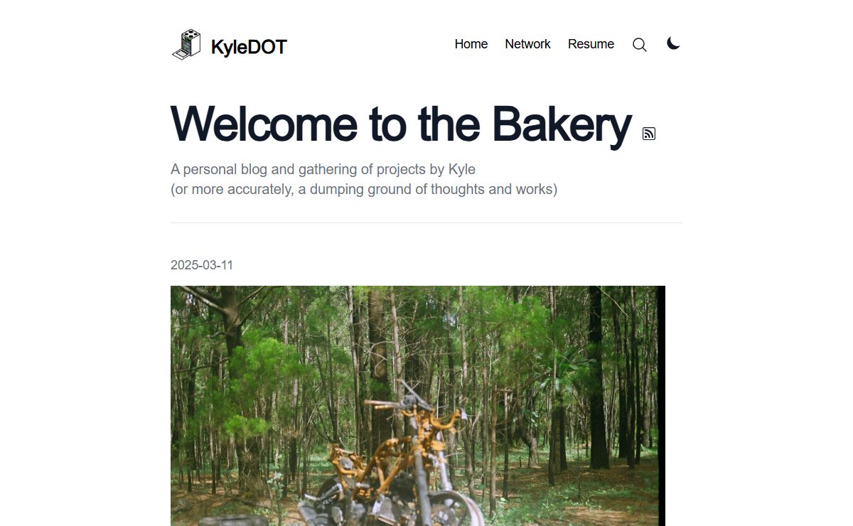KyleDOT - Welcome to the Bakery