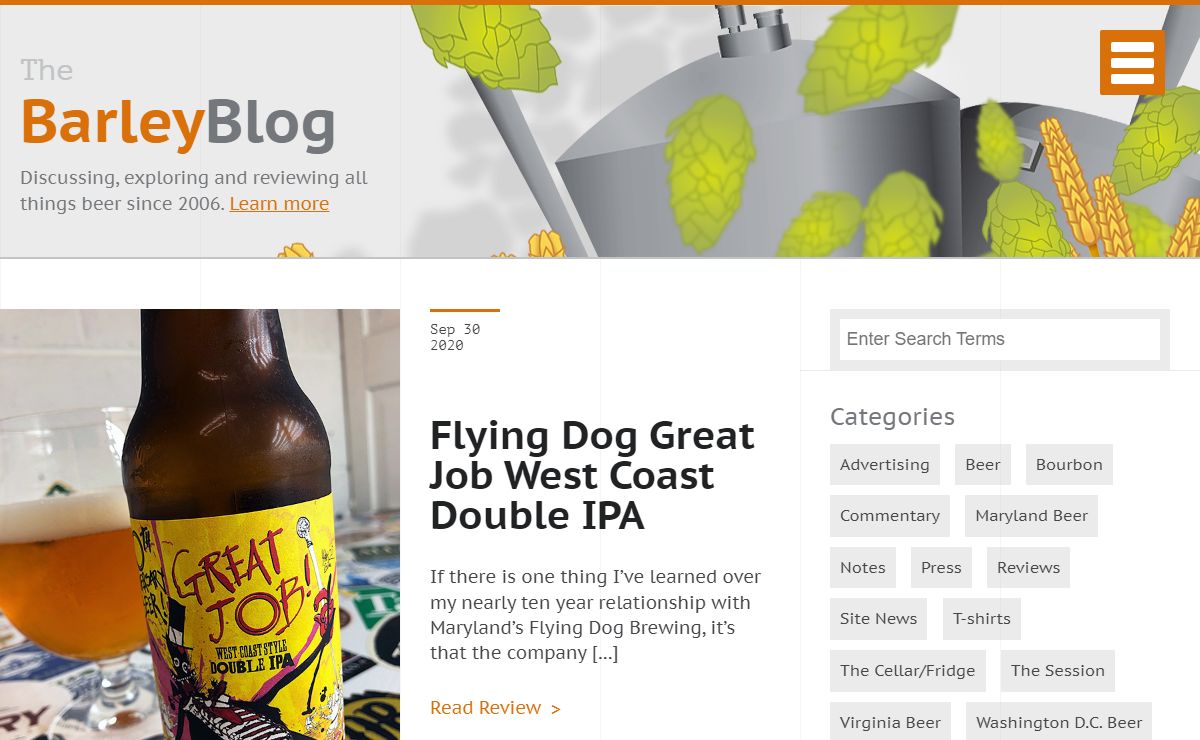 The Barley Blog - Beer blog discussing beer news, beer reviews and more. The Barley Blog