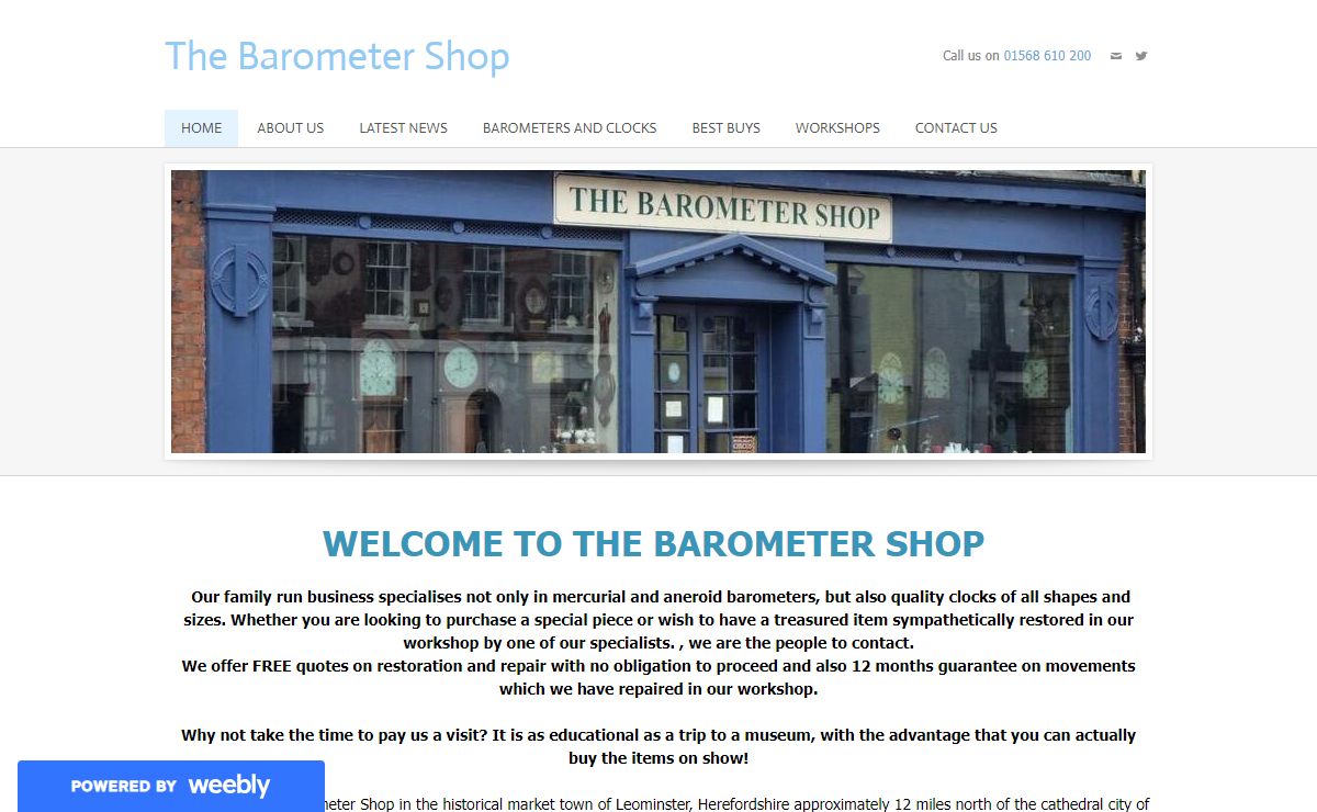 The Barometer Shop - Home