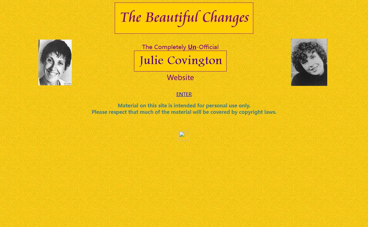 The Julie Covington Website