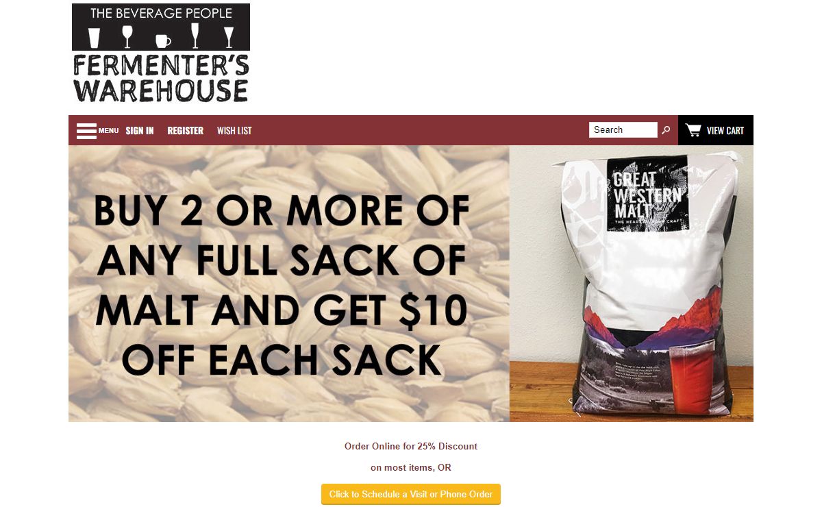 Fermenters Warehouse | The Beverage People