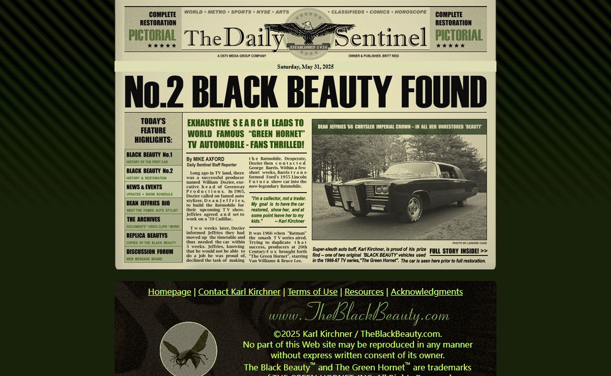 Karl Kirchner presents… The Black Beauty