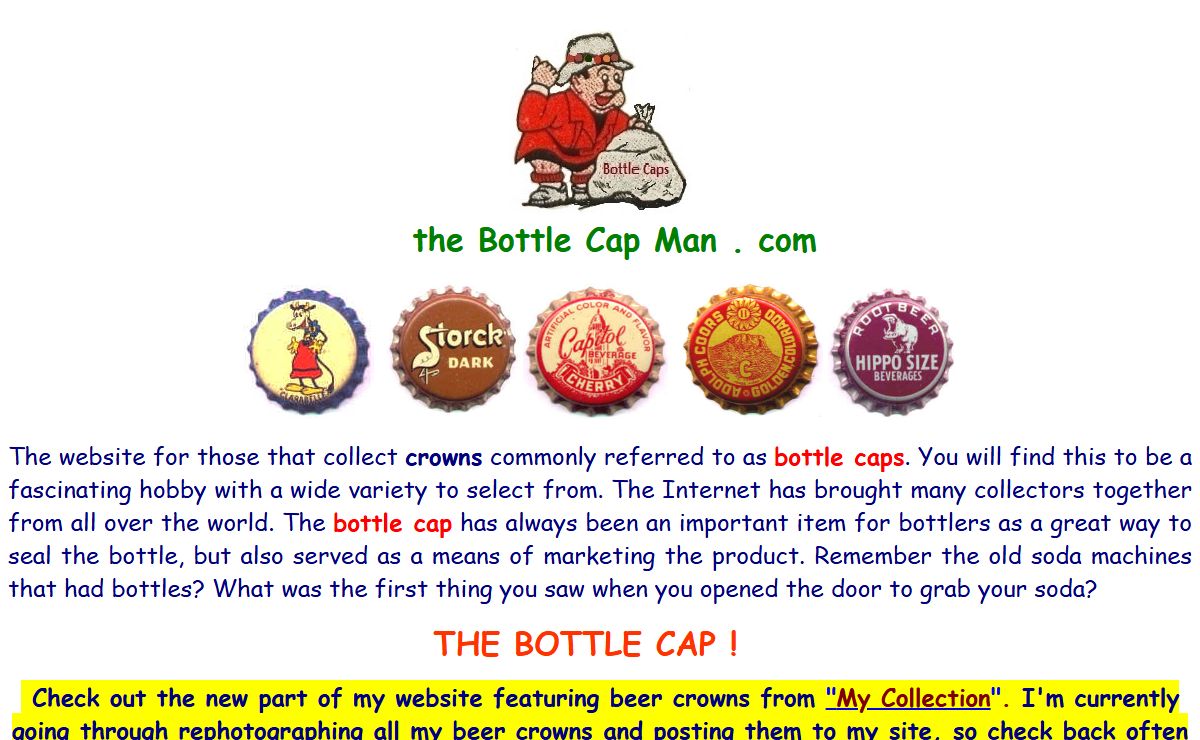 Collectible Bottle Caps