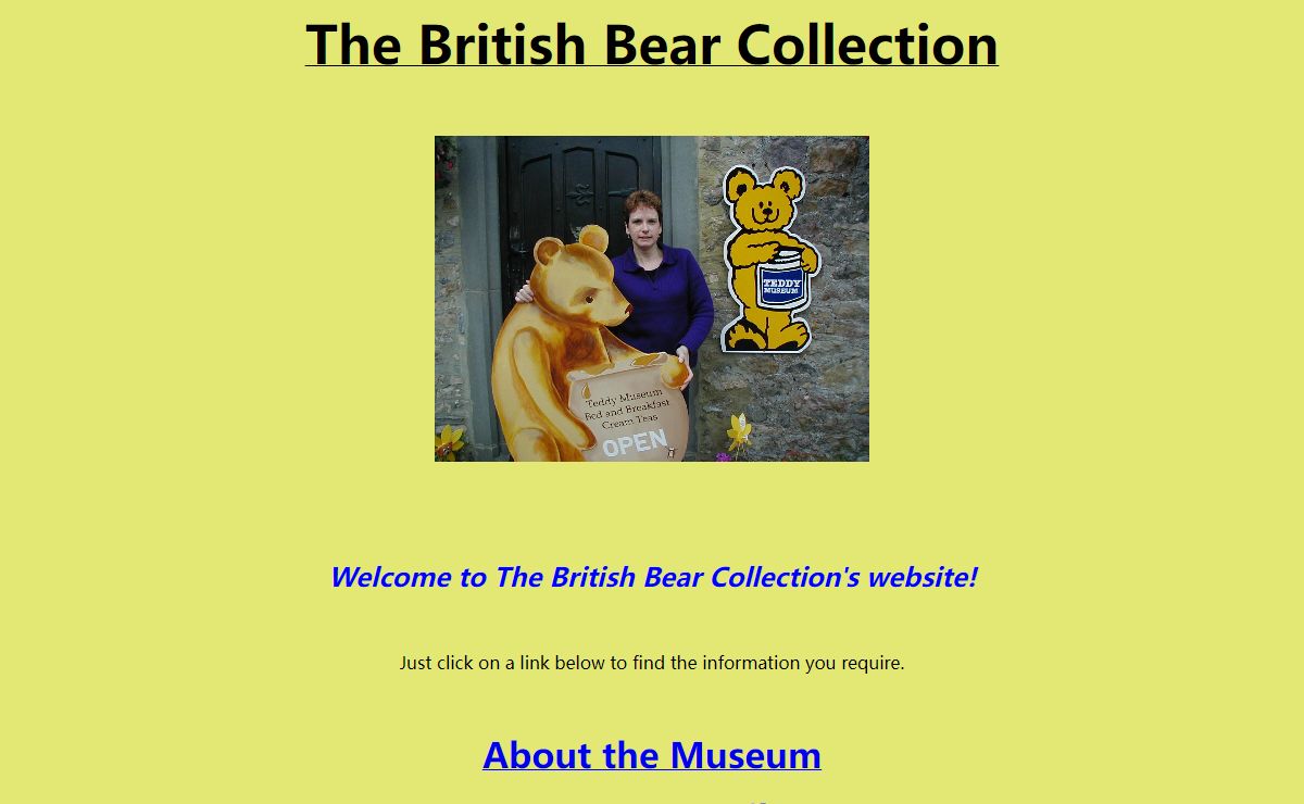 The British Bear Collection Home Page