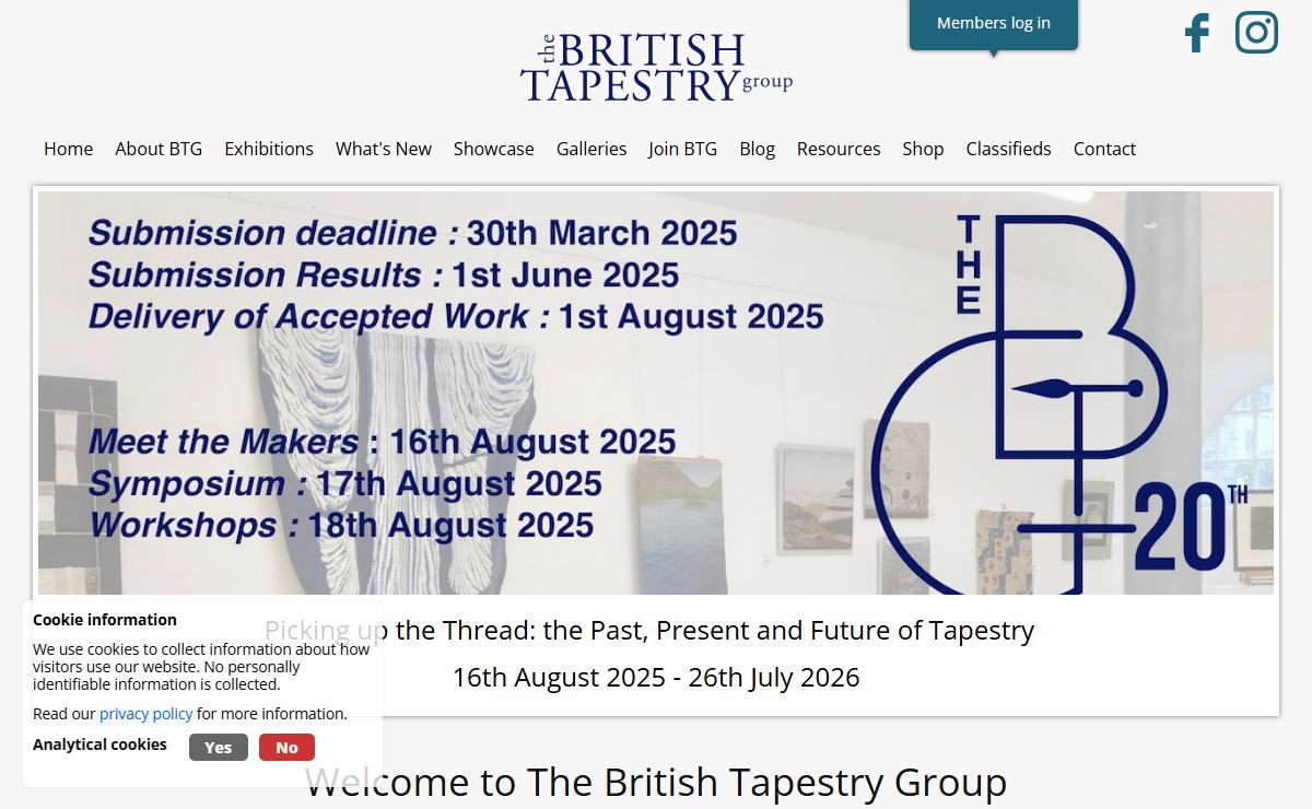 The BTG promotes woven tapestry as a contemporary art form.