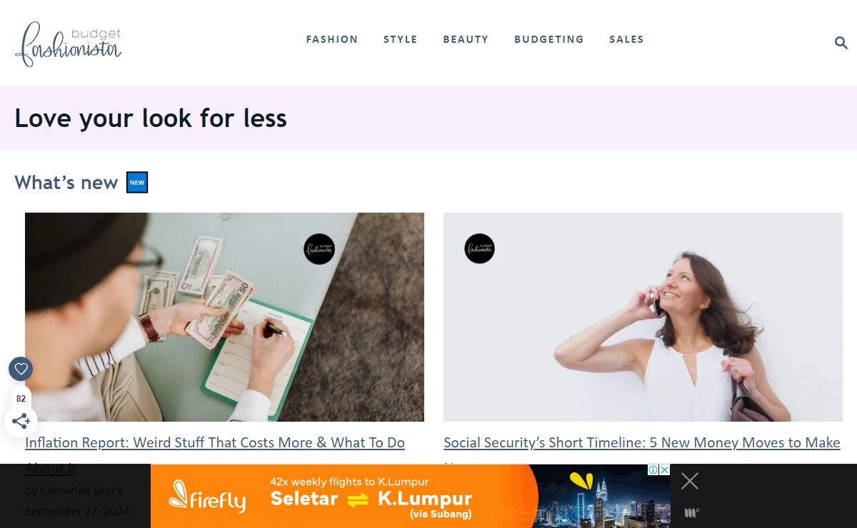 Budget Fashionista: Fashion, Beauty & Finance for Women 40+