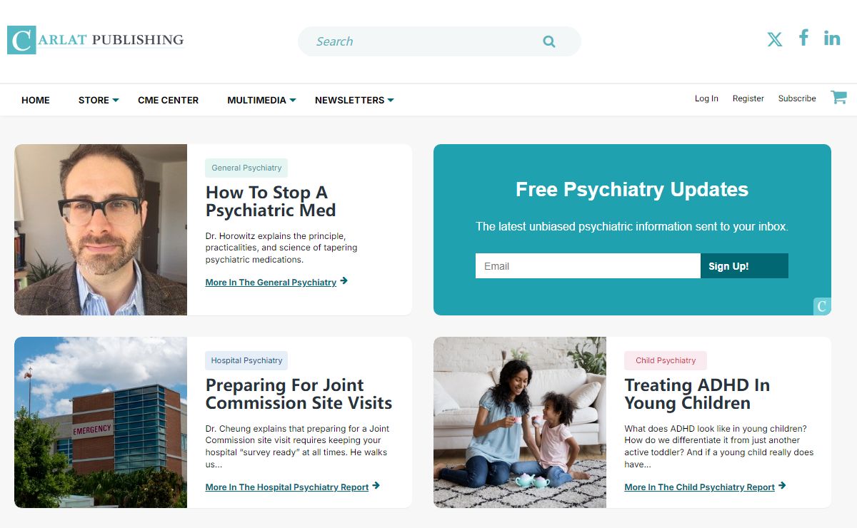 Home Page | CARLAT PUBLISHING