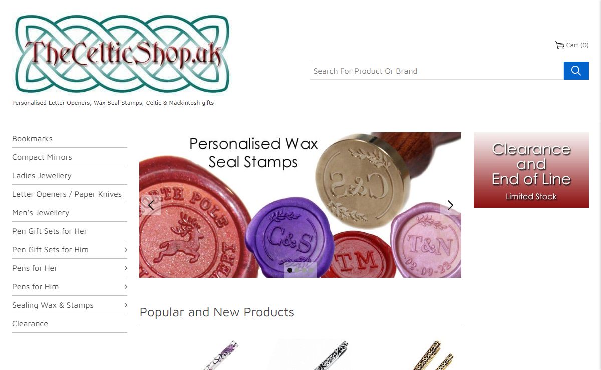 Personalised Wax Seal Stamps & Celtic Gifts