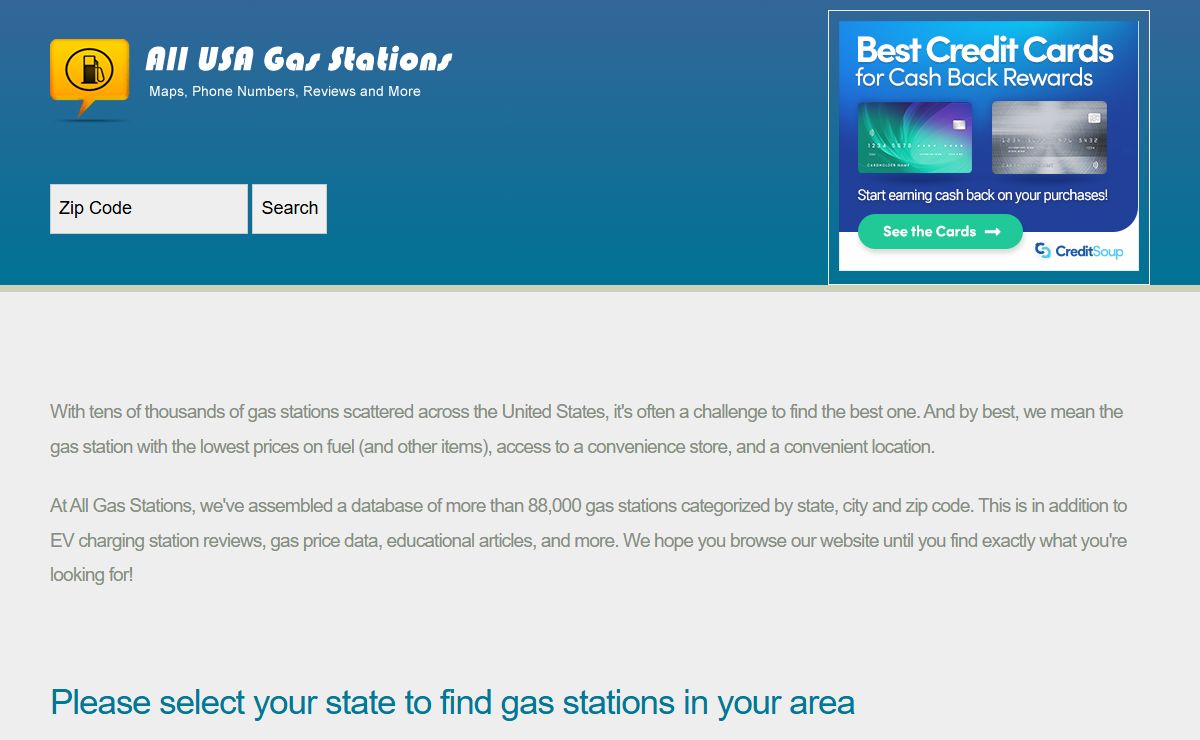All USA Gas Stations