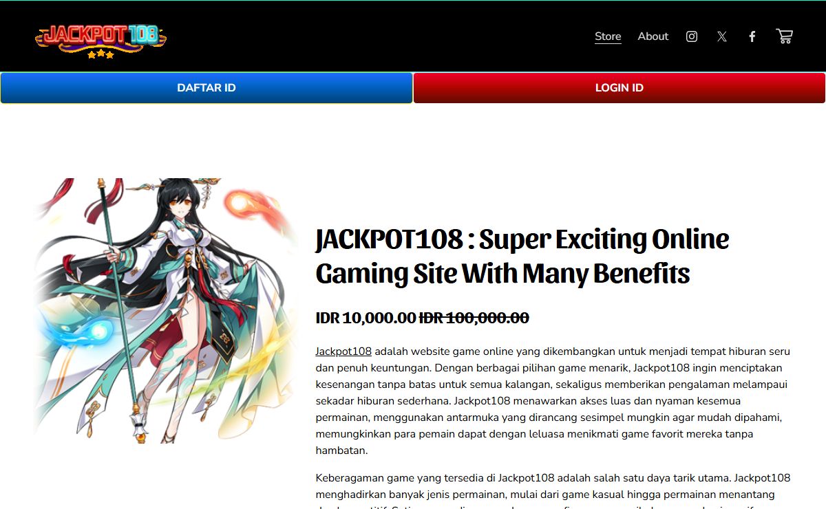 JACKPOT108 : Super Exciting Online Gaming Site With Many Benefits