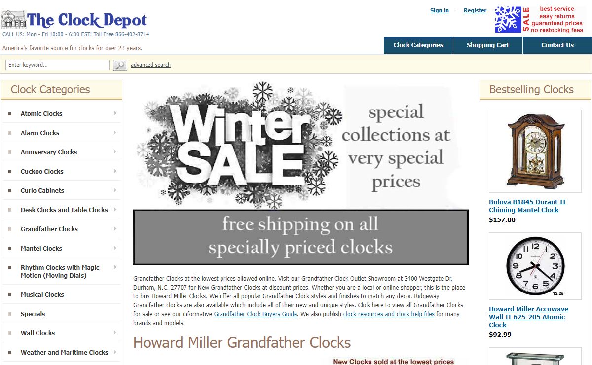 The Clock Depot :: theclockdepot