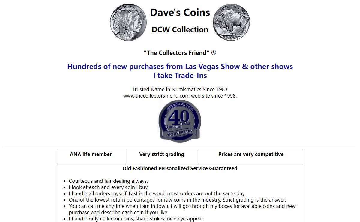 Dave's Coins