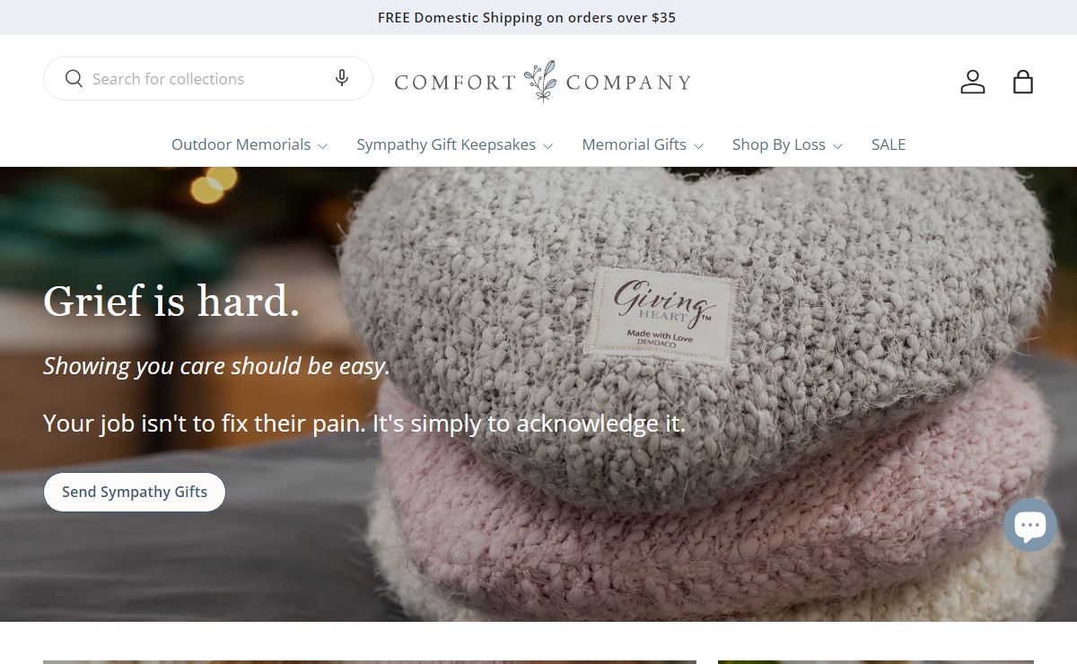 Best Sympathy Gifts to Send | The Comfort Company