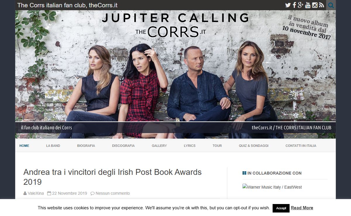 The Corrs italian fan club, theCorrs.it – fan club italiano della band irlandese The Corrs