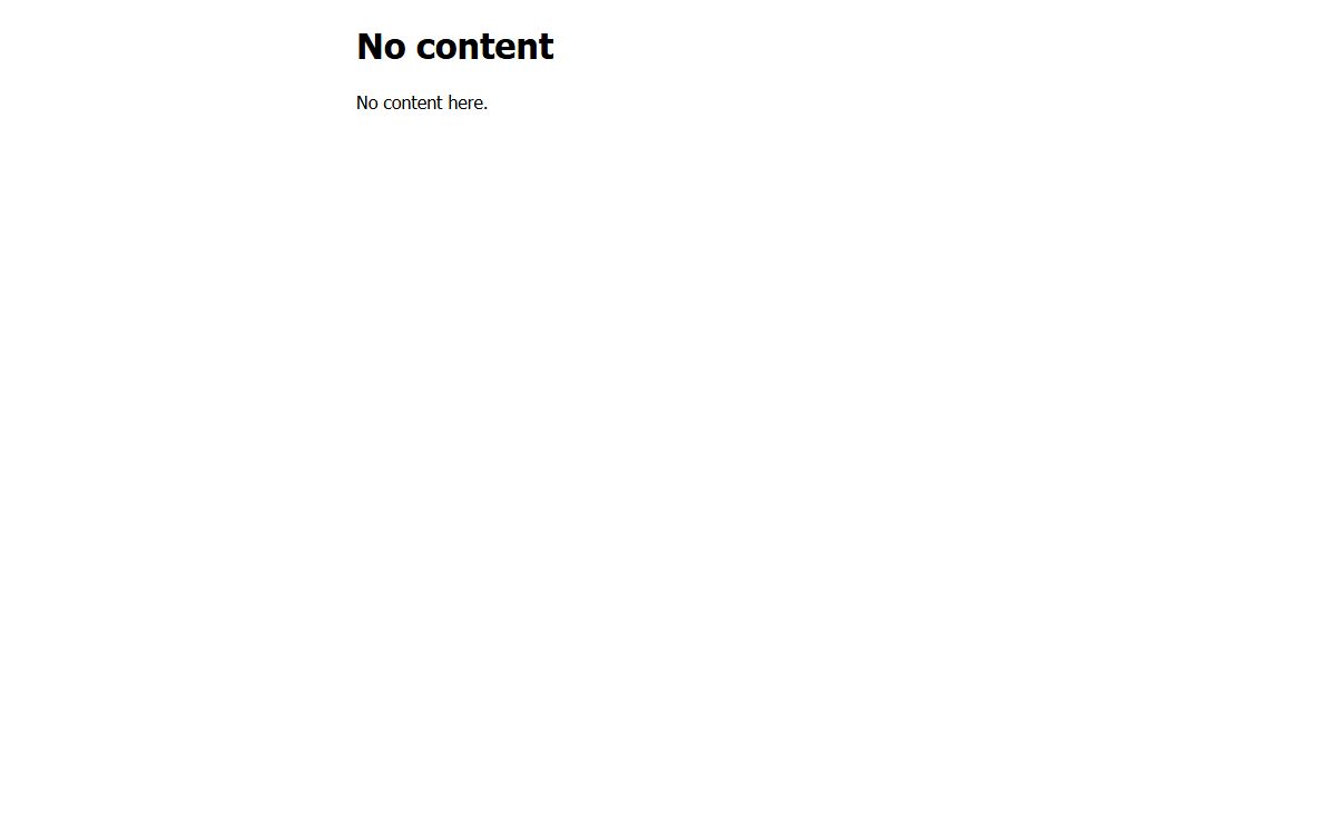 No content