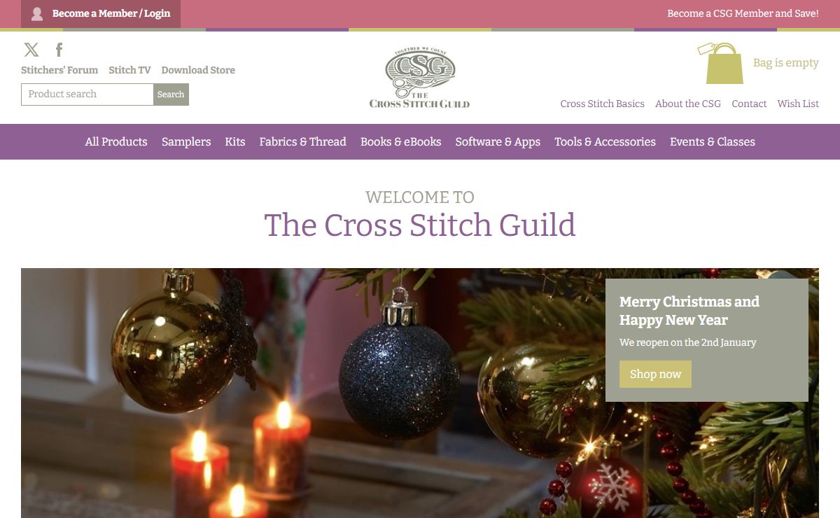 The Cross Stitch Guild | Online Cross Stitch Shop and Membership | Jane Greenoff