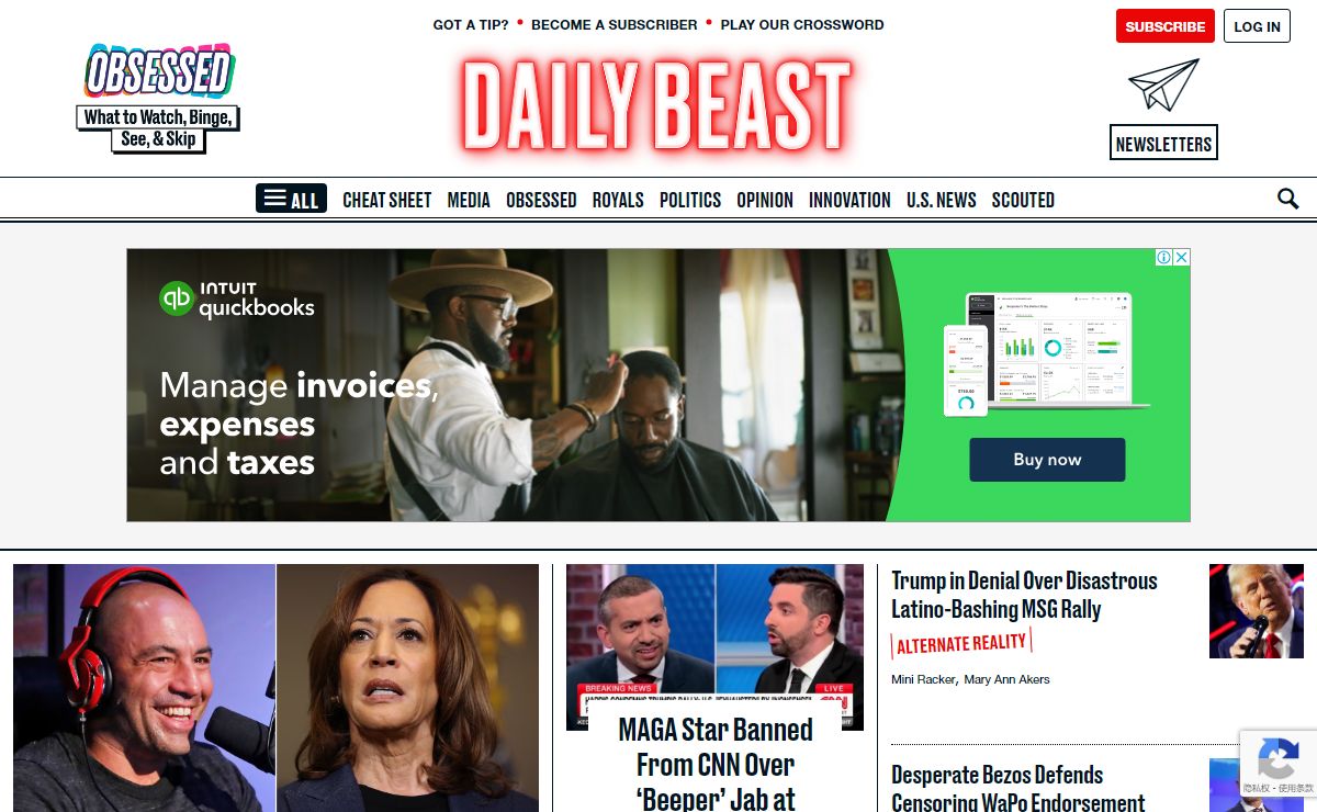 The Daily Beast: The Latest in Politics, Media & Entertainment News