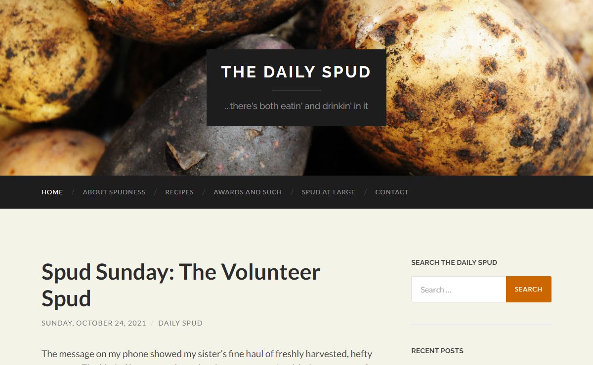 The Daily Spud – …there's both eatin' and drinkin' in it