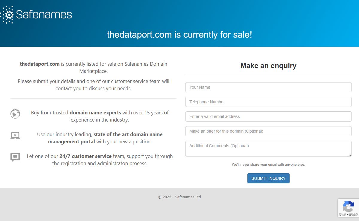 For Sale - Safenames Domain