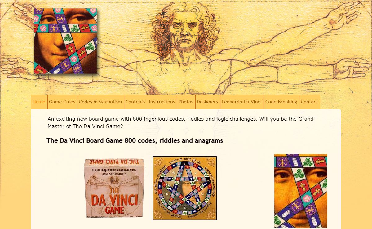 The Da Vinci Game | Board game with 800 riddles | Crack the code