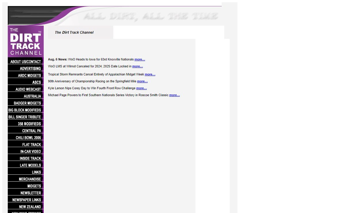 The Dirt Track Channel | dirt track racing, audio webcast, dirt track racing news | All dirt, all the time!