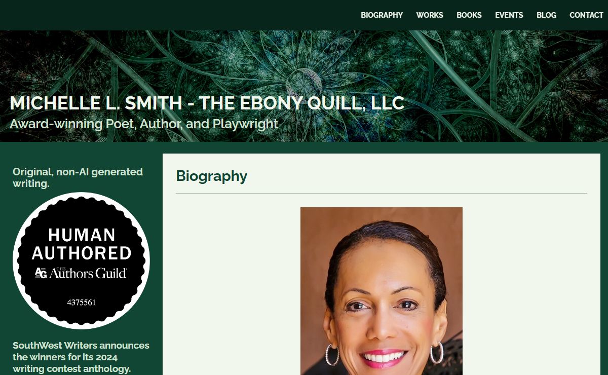 Michelle L. Smith - The Ebony Quill, LLC - Biography