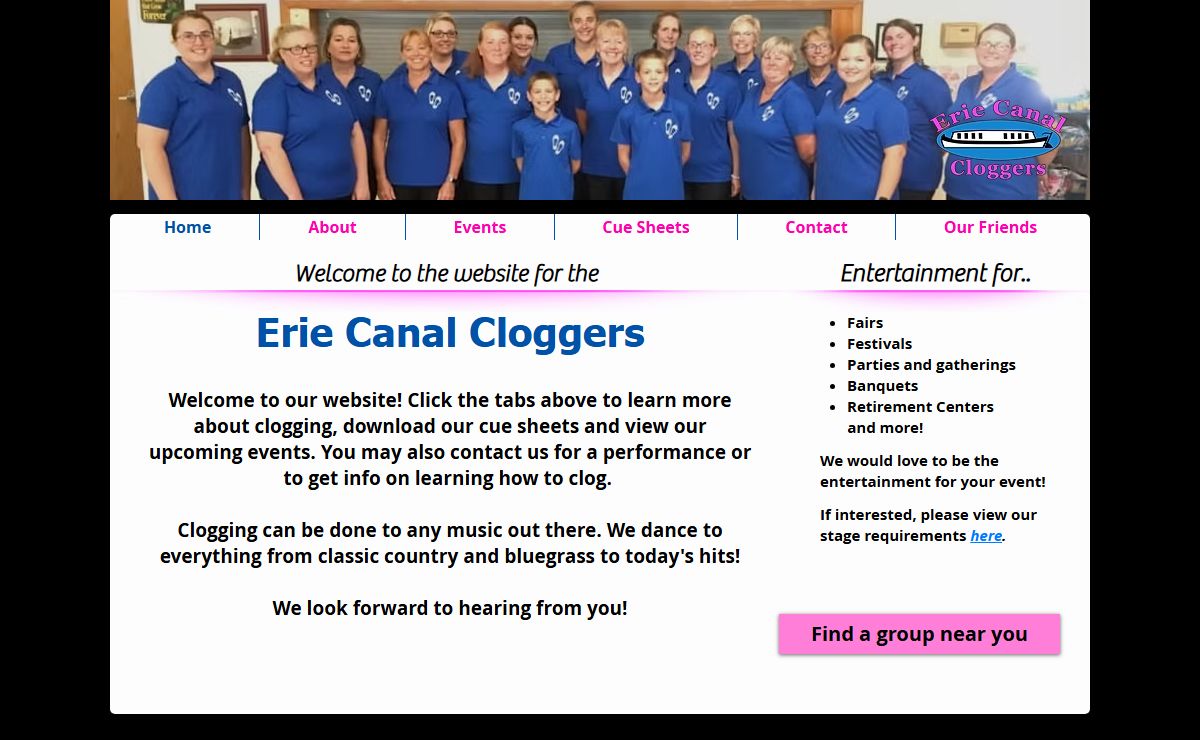 The Erie Canal Cloggers, Local Traditional and Modern Clogging.