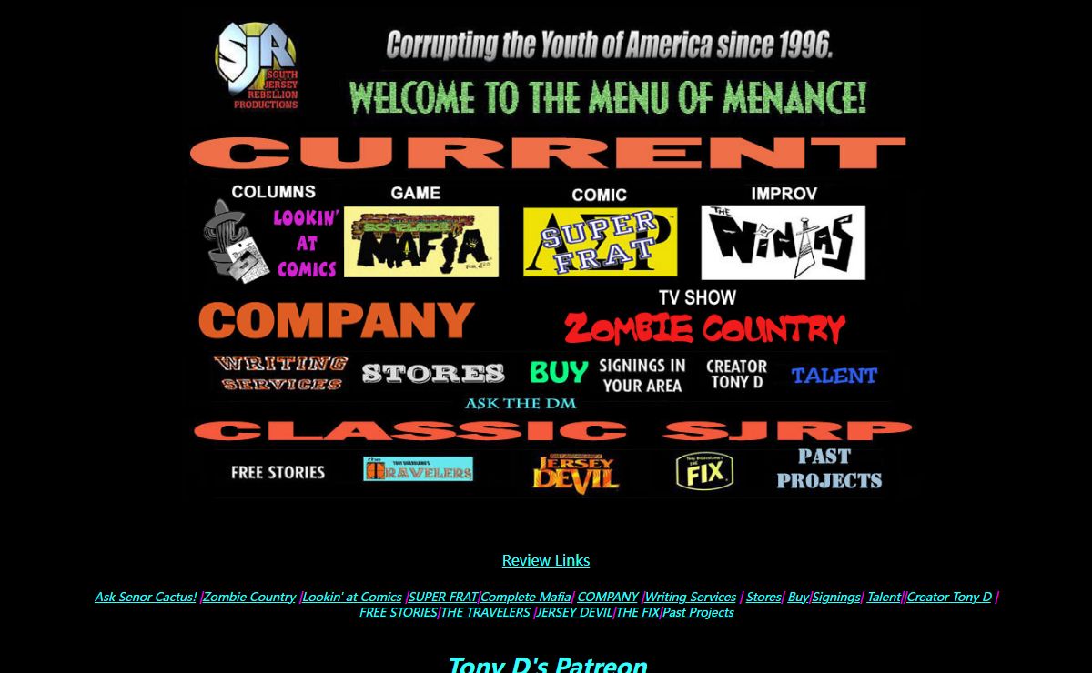 Menu of Menace!