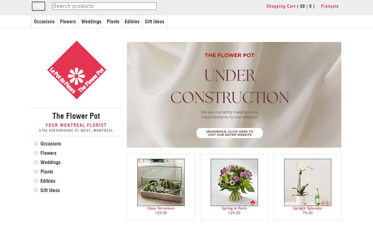 The Flower Pot · Montreal Florist · Flowers for Delivery