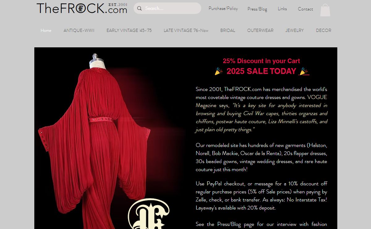 TheFROCK.com | World's Most Covetable Vintage Couture Dresses & Gowns