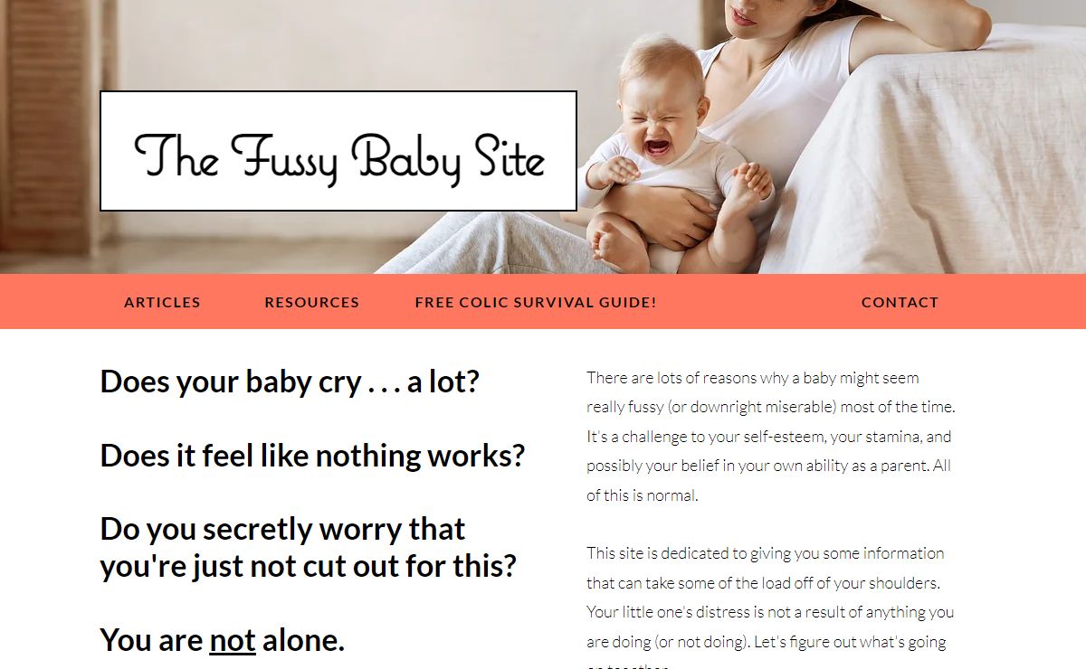 The Fussy Baby Site | Little Livewires