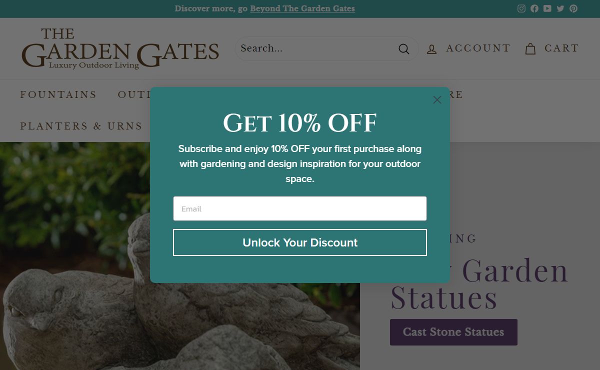 The Garden Gates Luxury Outdoor Decor