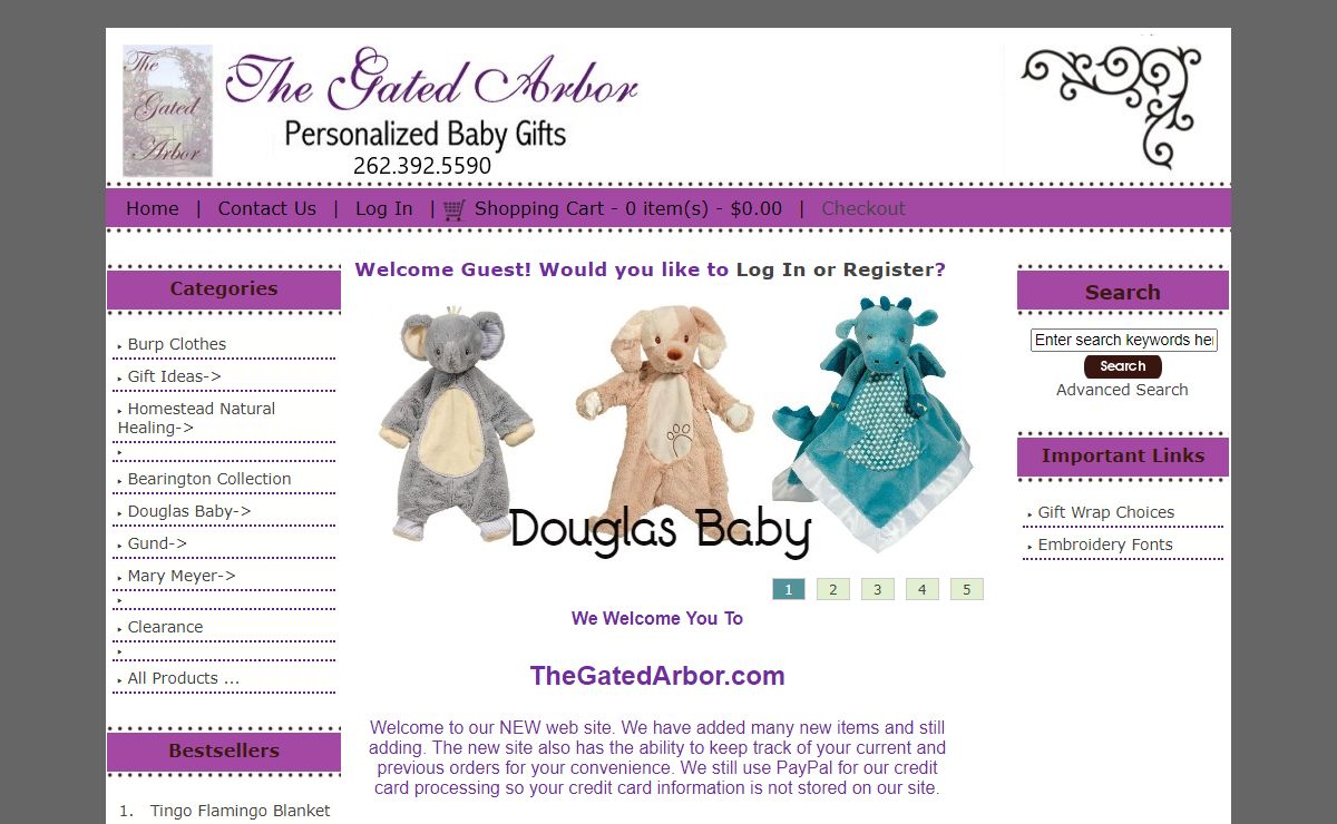 The Gated Arbor, Personalized Baby Gifts
