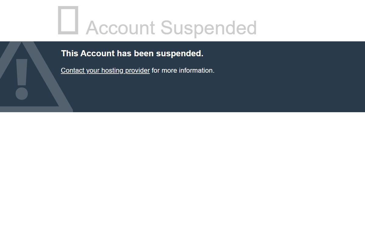 Account Suspended