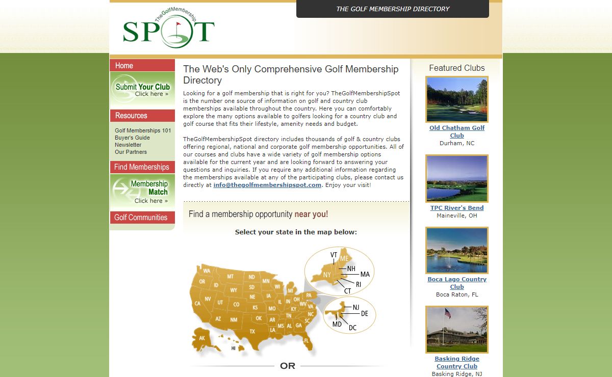 Find Golf Memberships, Country Club Memberships and Private Golf Courses