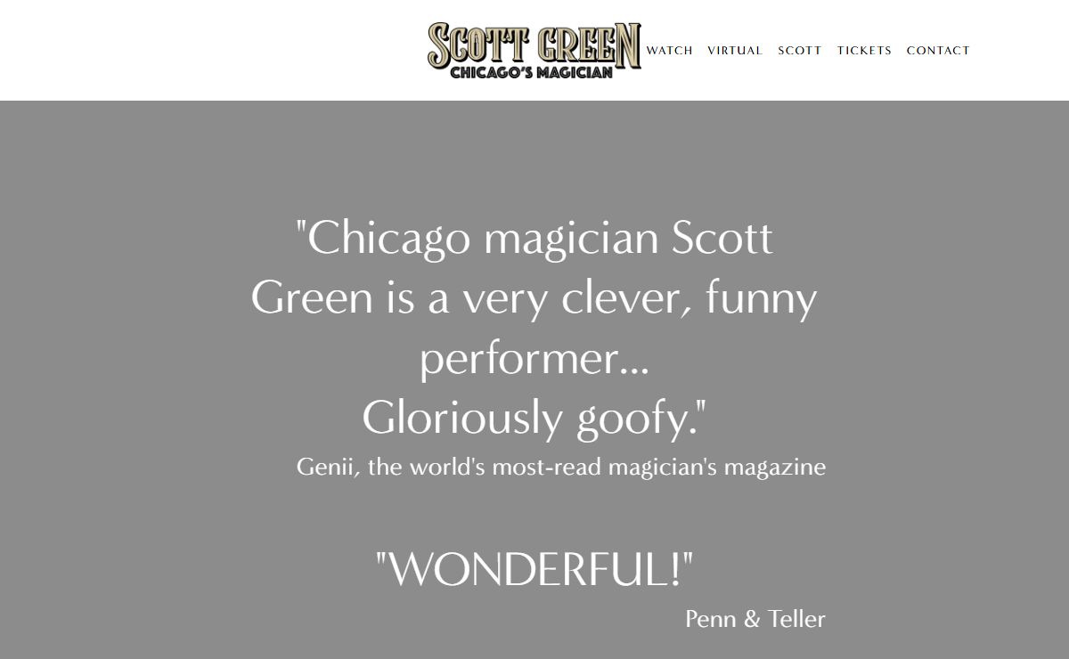 Scott Green | Chicago's Nationally Renowned Family Magician
